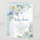 Zoek naar roze en blauw babyshower uitnodigingen Waterverf