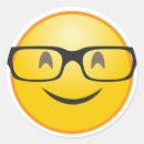 Zoek naar grappige nerd stickers Gezicht