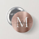 Zoek naar monogram buttons Roos gold
