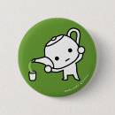 Zoek naar groene thee buttons Kawaii