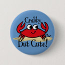Zoek naar grappige krab buttons Strand