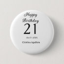 Zoek naar gelukkige verjaardag buttons Minimalistisch