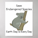 Zoek naar bedreigde dieren posters Koala
