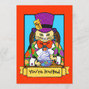 Zoek naar mad hatter uitnodigingen Illustratie