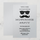 Zoek naar zwarte snor uitnodigingen Voor hem