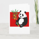 Zoek naar de panda draagt kaarten Bamboe