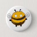 Zoek naar bijen cartoon buttons Schattig