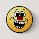 Zoek naar gekke gezichten buttons Glimlachen