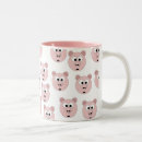 Zoek naar varkens koffie mokken Roze