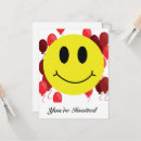Zoek naar emoticons uitnodigingen Gelukkig gezicht