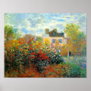 Zoek naar bloemen landschap posters Claude monet