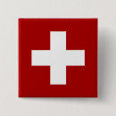 Zoek naar zwitserse vlag buttons Rood