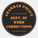 Zoek naar grappige politie stickers Grammatica