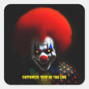 Zoek naar enge clown stickers Griezelig