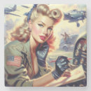 Zoek naar pin up onderzetters Vliegtuig