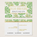 Zoek naar bladeren visitekaartjes Goud