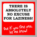 Zoek naar no excuses posters Grappig