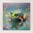 Zoek naar kikker puzzels Groen
