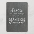 Zoek naar ceremoniemeester uitnodigingen Grappig