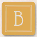 Zoek naar yellow onderzetters Monogrammen