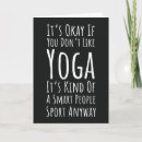 Zoek naar grappige yoga kaarten Elk persoon