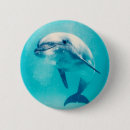 Zoek naar dolfijnen buttons Oceaan