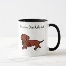 Zoek naar cartoon dachshund mokken Wiener hond