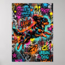 Zoek naar graffiti honden posters Straat