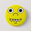 Zoek naar gekke gezichten buttons Cartoon