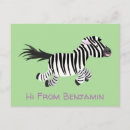 Zoek naar zebra briefkaarten Schattig