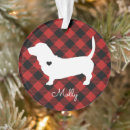 Zoek naar basset hound ornamenten Kerstmis