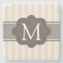 Zoek naar bruin onderzetters Initiaal