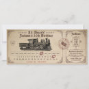 Zoek naar vintage trein uitnodigingen Instapkaart