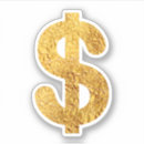 Zoek naar geld teken stickers Goud