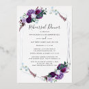 Zoek naar paars en zilveren uitnodigingen Elegant