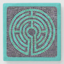 Zoek naar labyrint onderzetters Meditatie