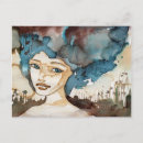 Zoek naar abstract gezicht briefkaarten Mooi