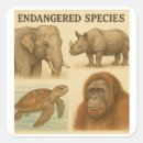 Zoek naar bedreigde diersoorten stickers Natuurbehoud