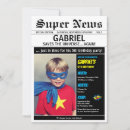 Zoek naar superhero party uitnodigingen Ieder kind