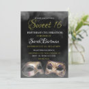 Zoek naar masquerade sweet 16 uitnodigingen Maskerade