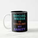 Zoek naar sociale media mokken Elk persoon
