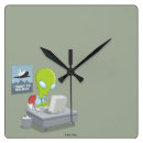 Zoek naar ruimteschip klokken Buitenaardse wezens