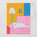 Zoek naar witte kat briefkaarten Roze