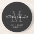 Zoek naar bruin wit onderzetters Initiaal