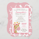 Zoek naar roze giraf uitnodigingen Giraffe