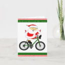 Zoek naar fiets humor kaarten Santa