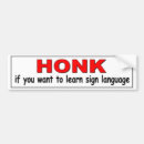 Zoek naar gebarentaal bumperstickers Teken
