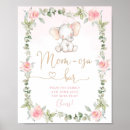 Zoek naar roze olifanten posters Baby shower