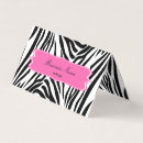 Zoek naar zebra visitekaartjes Warme roze