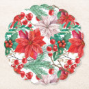 Zoek naar poinsettia onderzetters Feestje